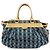 Louis Vuitton Porte Epaule Raye Striped Monogram Denim GM - vista 2