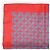 Foulard Hermès Carré 42 in seta rossa - vista 4