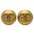 Orecchini a clip rotondi vintage Chanel Coco Mark