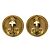 Orecchini a clip rotondi vintage Chanel Coco Mark - vista 2