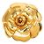 Spilla Chanel Camélia in Oro