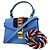 Borsa a mano Gucci Sylvie in pelle blu