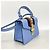 Borsa a mano Gucci Sylvie in pelle blu - vista 2