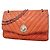 Borsa a tracolla Chanel in pelle d'agnello rossa