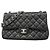 Borsa a tracolla Chanel in pelle d'agnello nera