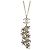 Pingente Chanel CC Leaf Cluster em metal com cristais