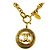 Pendente a medaglione rotondo vintage Chanel in metallo - vista 2