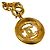 Pendente a medaglione rotondo vintage Chanel in metallo - vista 3