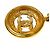Pendente a medaglione rotondo vintage Chanel in metallo - vista 4