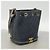Borsa a tracolla Chanel in pelle blu navy - vista 2