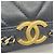 Borsa a tracolla Chanel in pelle blu navy - vista 8