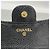 Portafoglio tri-fold Chanel in vitello granulato nero - vista 4