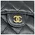Portafoglio tri-fold Chanel in vitello granulato nero - vista 8