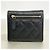 Portafoglio tri-fold Chanel in vitello granulato nero - vista 9
