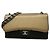 Borsa a tracolla Chanel Double Flap Nera Khaki Pelle
