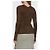 Top Miu Miu in maglia a coste marrone iridescente XS - vista 8