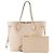 LOUIS VUITTON - Louis Vuitton Neverfull MM Shopper aus beigem Empreinte-Leder - Ansicht 2