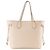 LOUIS VUITTON - Louis Vuitton Neverfull MM Shopper aus beigem Empreinte-Leder - Ansicht 4