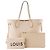 LOUIS VUITTON - Louis Vuitton Neverfull MM Shopper aus beigem Empreinte-Leder - Ansicht 8
