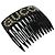 Pettine per capelli in resina con cristalli Gucci nero - vista 3
