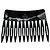 Pettine per capelli in resina con cristalli Gucci nero - vista 4