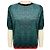 Marni Top de punto de lana manga corta Azul / Negro / Rojo