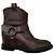 Botines Brunello Cucinelli de cuero marrón envejecido con Monili - vista 2