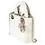 Christian Dior White Lambskin Cannage Mini Lady Dior - vista 3