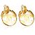 Gabrielle Orecchini Chanel CC placcati oro 2004 - vista 2