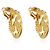 Gabrielle Orecchini Chanel CC placcati oro 2004 - vista 3