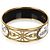 Brazalete ancho de esmalte Grand Apparat chapado en oro Hermès - vista 2