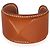 Bracciale rigido Hermès Medor in pelle Fauve
