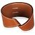Bracciale Hermès Twist in pelle di vitello Fauve - vista 3