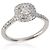 Anello di fidanzamento Tiffany & Co. Soleste in diamante Cushion Modified 0.36 ct - vista 2