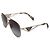 Occhiali da sole aviator Prada con logo triangolare in metallo dorato - vista 3