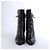 Hermès Juez Black Leather Ankle Boots EU 38 - view 3