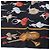 Hermès Carré 90 "La Dance" foulard in seta nero - vista 6