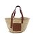 Borsa LOEWE Basket Large in Raffia x Pelle Beige x Brown