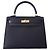 Borsa Hermès Kelly II Sellier 25 Veau Epsom Noir