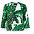 Dolce & Gabbana Botanical Garden Leaf Print Jacket with Bee Embellishments