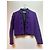 Giacca corta viola Saint Laurent Rive Gauche - vista 2