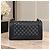 CHANEL Boy Medium Flap in lambskin matelassé nero - vista 3