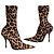 Botas de tacón de leopardo Balenciaga