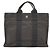 Hermès Herline Tote PM Tasche Grau Stoff - Ansicht 2