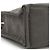Hermès Herline Tote PM Tasche Grau Stoff - Ansicht 6
