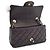 Chanel Mini Schultertasche aus gestepptem Lammleder mit einfacher Klappe und Kette - Ansicht 14
