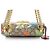 Padlock Gucci Borsa a spalla piccola con catena e stampa floreale GG Supreme con lucchetto Tian - vista 8