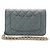 Chanel Portafoglio classico Matelassé in Caviale con catena - vista 2