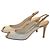 Gianvito Rossi Leder Slingback Pumps in Weiß und Grau