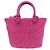 Balenciaga Le Cagole Panier in rafia intrecciata e pelle Large - vista 2